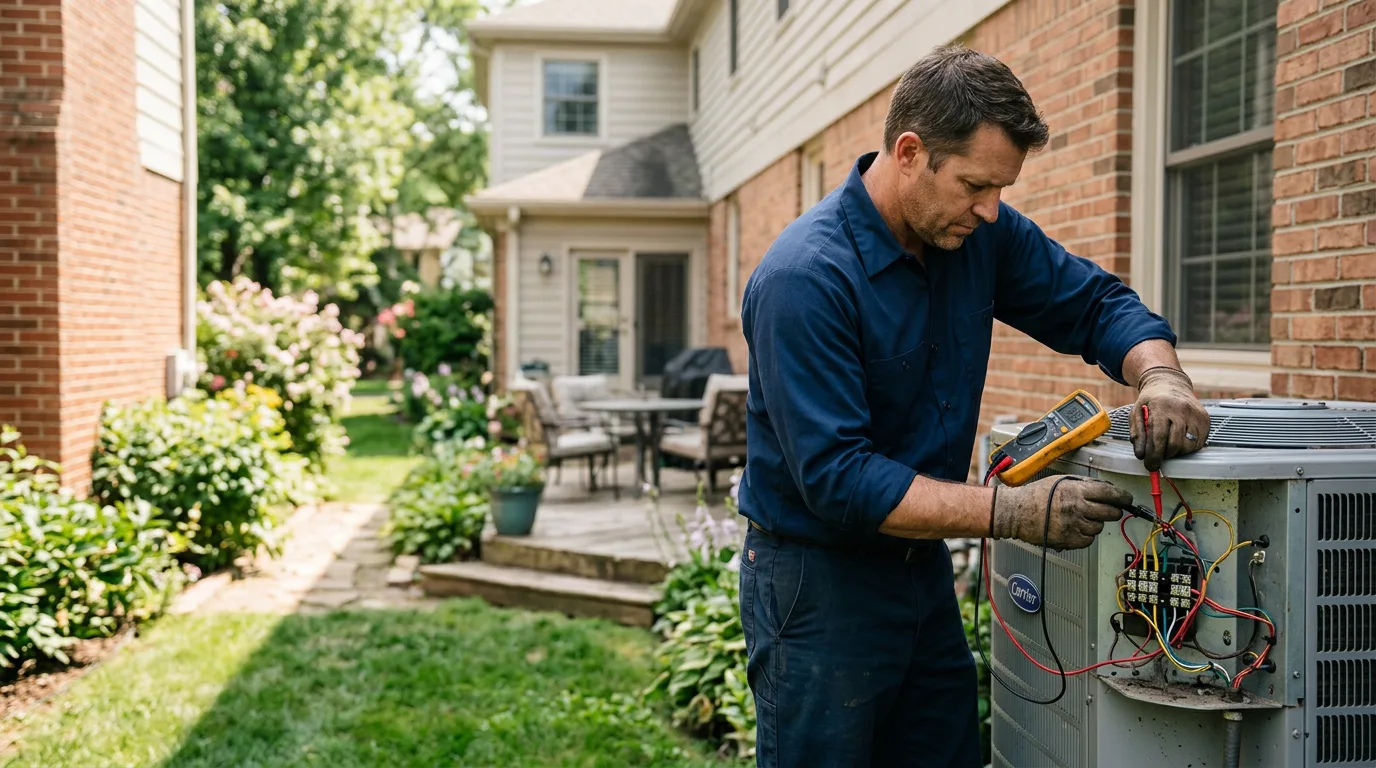 HVAC technician working near Schaefferstown, PA